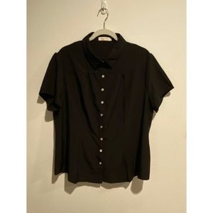 Vintage Style Button Up Blouse